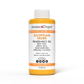 Egyptian Musk Perfume/Body Oil Our Interpretation, Premium Quality Uncut Fragrance Oil Musk Scent (1 Ounce Plastic)