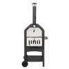 Outdoor Wood Fired Pizza Oven with Pizza Stone, Pizza Peel,