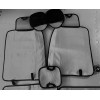 Seat Car Seat Covers Full Set in Solid Black, Front