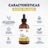 Aceite de Argán Puro Orgánico Hebbe Cosmetics 100ml Prensado en