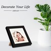 Black 6x6 Picture Frames Set of 2 Display Pictures 4x4