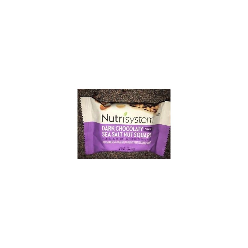 Nutrisystem Dark Chocolate & Sea Salt Nut Bar, 4 Bars