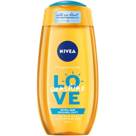 Nivea Care Shower Love Sunshine, Refreshing Shower Gel With Aloe Vera, pH Skin-friendly Shower with Original Nivea Sun Fragrance, 250 ml