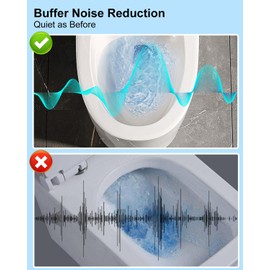 Vaticas Tank to Bowl Gasket Replace 99-591 Fit for Gerber toilets 21-752 21-372 Ultra flush 28-380/384/385 tank, 2 Inch Toilet Tank Gasket Compatible with Fluidmaster 507AKP7 PerforMAX