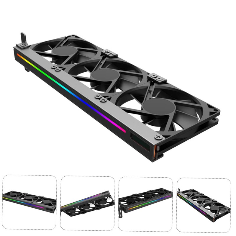 Gadpiparty GPU Fan Cooler with Argb Connector Triple Fan Design