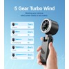 Diveblues Portable Handheld Turbo Fan, 5 Gear Wind, Battery Operated,