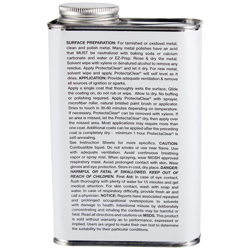 ProtectaClear 16 Oz. Clear, Protective Coating for Metal (Pint)