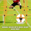 Hikeen Upgraded Agility Poles, 6 Pack 6ft Soccer Training Poles,