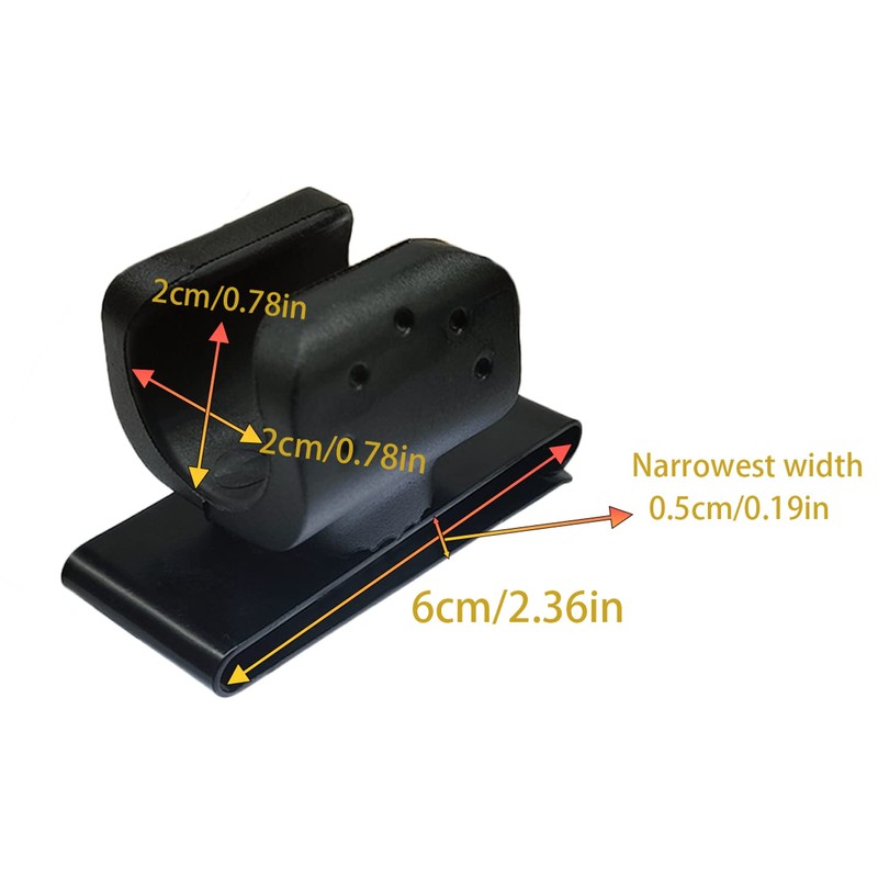 YIUWLMN 2Pcs Cap Flashlight Holder Soft Rubber Material Flashlight Holder