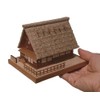 HOUSE CONSTRUCTED IN GASSHO STYLE MINI MODEL WOODEN BUILDING