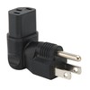4pcs for NEMA 5‑15P to IEC320 C13 Converter 90 Degree
