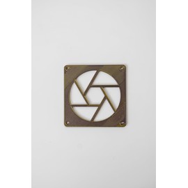 Generisch Lüfterabdeckung „Aperture Square“ – Fan Grill 120mm / 140mm – 3D-Gedruckter Lüfterschutz (Schwarz, 120mm)