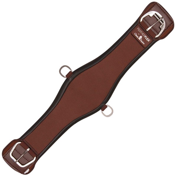 Classic Equine Featherflex Roper Cinch, Brown, 34-inch