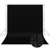 UTEBIT Backdrop Cloth Black Fabric for Photography 59.1 x 78.7