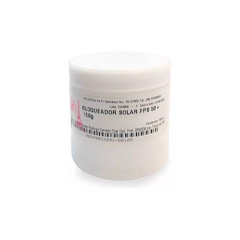 Protector Solar FPS 50 Sunscreen SPF 50 Face Body, 100g