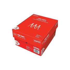 Staples 126987 8.5-Inch X 14-Inch Copy Paper 20 Lbs. 92 Brightness 500/Ream 10 Reams/Ct