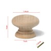8PCS Wood Pull Knobs Round Knobs Kitchen Cabinet Knobs 35mm