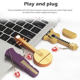 Leizhan 5 x 8GB Cute Music USB Flash Drive, Novelty Musical Instruments Shape Thumb Drive Memory Stick Jump Drive Pendrive Gift for Kids, Teacher, Friends