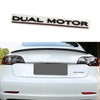 YHCDSEA Dual Motor Badge Emblem Sticker Plaid Decor Compatible for