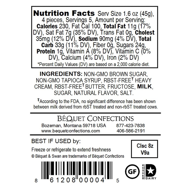 Bequet, Caramel Gift Bag Soft, 8 Ounce