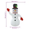 Bussandri Exclusive Inflatable Snowman with LEDs 120 cm
