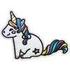 Papapatch Cute White Unicorn Horse Cartoon DIY Sew on Iron