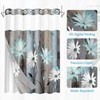 Nesphy No Hook Rustic Farmhouse Shower Curtain with Snap in