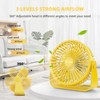 FARADAY USB Desk Fans 5 Inches Portable Table Fans 360°