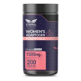 WOMENS ADAPTOGEN ESSENTIALS 200 capsulas (1500mg por porcion) con Adaptogenos Schisandra, Shatavari, Reishi, Maca, Women Hormo-Balance by Eternal Nutrition