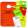 Astro Bright Orange Parking Permit - Guest Pass - Numbered