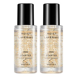 Partner_Reference Missha Moist Layering Starter Makeup Base 30ml Gold Topping 2pcs / 미샤 모이스트 레이어링 스타터 메이크업베이스 30ml 골드 토핑 2개
