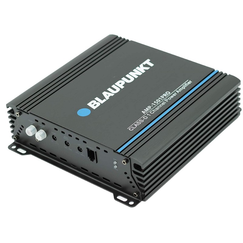 Blaupunkt AMP-1501PRO 1500W Monoblock Amplifier - Compact Design, Class D,