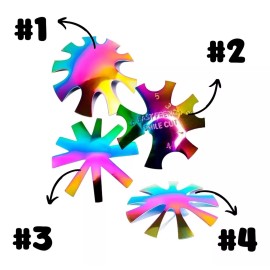 Universo en Linea Placa De Sellos De Metal Para Decoración De Uñas 1 Pz F