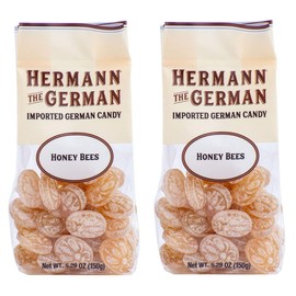 Hermann the German Hard Candy - Imported - Pack of 2 (Honey Bees)