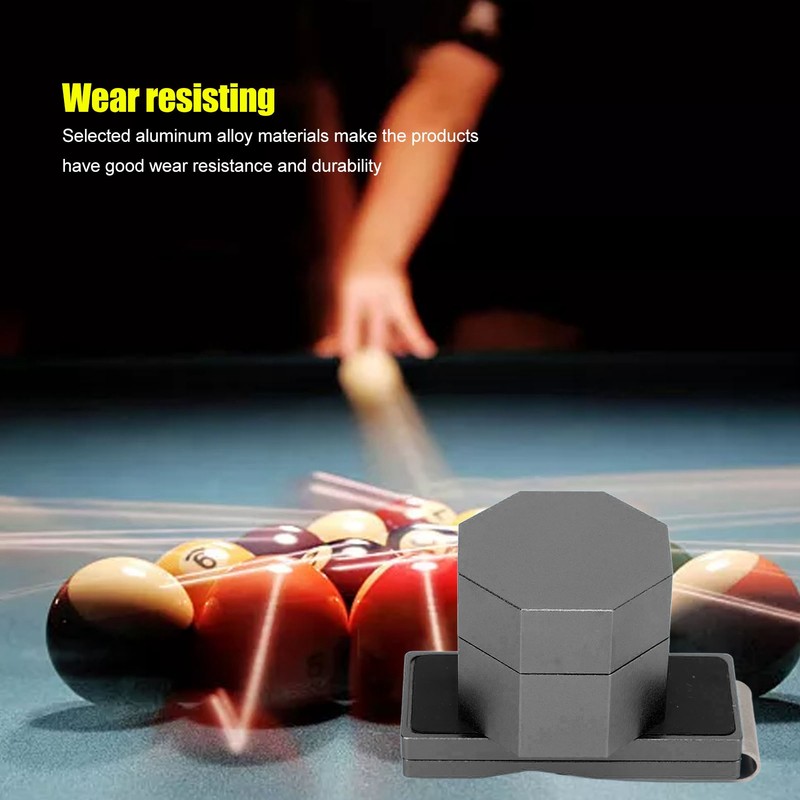 Billiards Octagonal Chalk Case Set Magnetic Billiard Cue Chalk Box