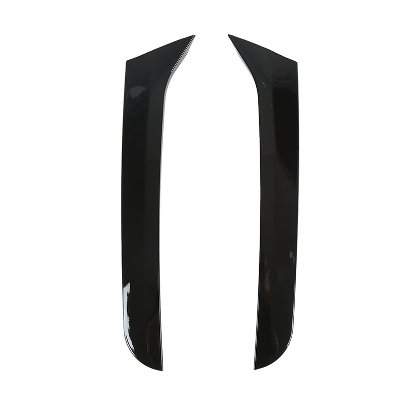 2 Pcs Rear Window Spoiler Glossy Black Left Right Side
