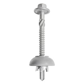 BDN FASTENERS Polycarbonate Skylight Screws #12×2-3/8"(12-14x60mm), Hex Flange Head, Self-Drilling Screw for Metal, 50pcs