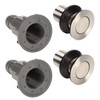 2 Pcs Bathroom Sink Stopper Stainless Steel Wash Basin Drain