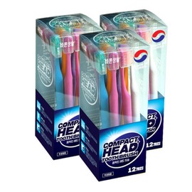 Barunsaenghwal Thin Head Toothbrush Ultra-fine Bristles 12 pcs + 12 pcs + 12 pcs / 바른생활 얇은헤드 칫솔 초극세모 12입+12입+12입