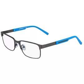 MARCHON NEW MARCHON JR M-6001 033 Gunmetal & Blue Eyeglasses 49mm with Case