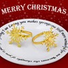 6 Piezas Anillos de Servilleta de Copo de Nieve de