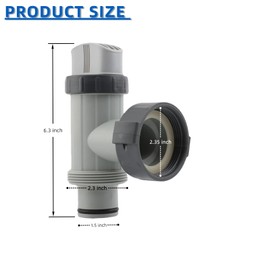 Above Ground Pool Parts, Plunger Valve, Pool Inlet Nozzlet and Outlet Strainer Part Set, Above Ground Swimming Pool Plunger Valves Replacement Part (ＷＴ067)