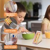 DYUEE Triangle Sandwich Box Reusable, 3 PCS Washable Sandwich Container,