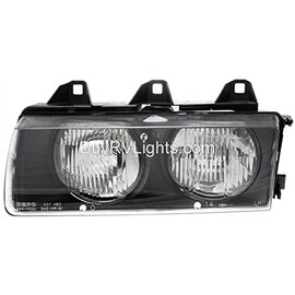 BuyRVlights Fleetwood Bounder Diesel 2003-2005 RV Motorhome Left (Driver) Replacement Headlight Head Light Front Lamp with Bulb