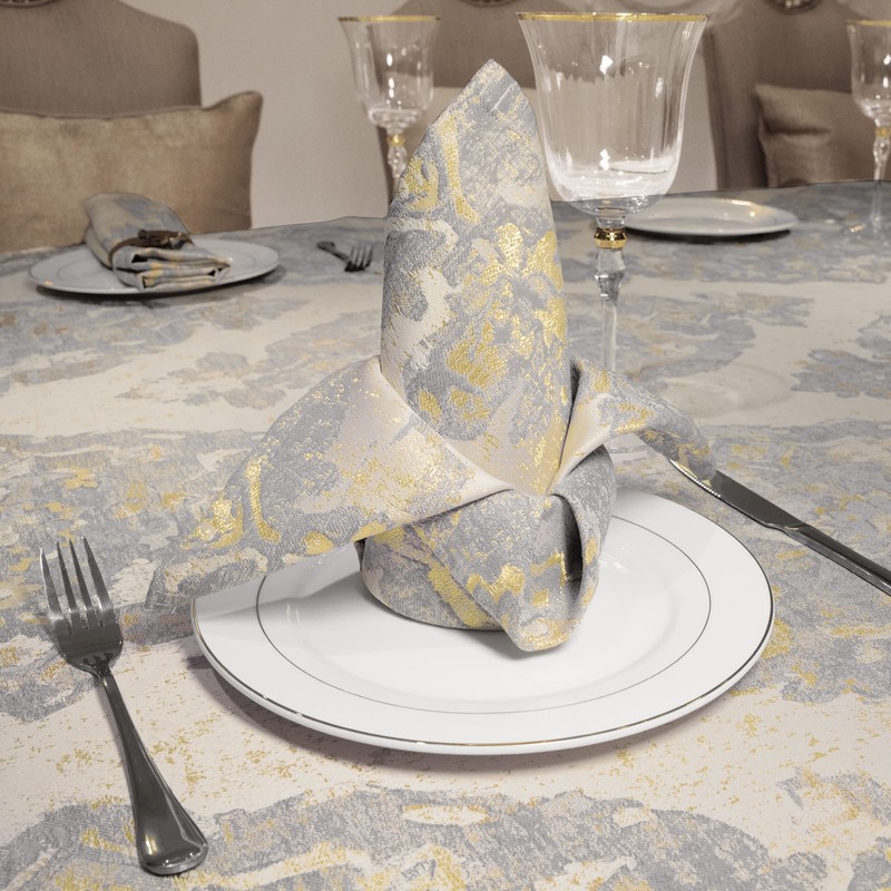 TOPLUXE Cloth Napkins Set of 4, Napkins Reusable 45x45cm, Dining