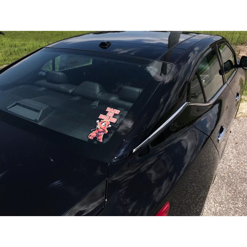 Avery Hi-Performance Baby On Board Deadpool Decal Sticker, Baby Deadpool