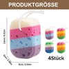 Kids Bath Sponge, 4 Pcs Bath Sponges for Men Women