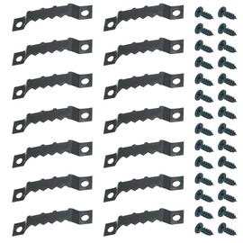 Hocansen 100 Pieces Picture Hooks 45mm Toothed Hooks for Picture with Screws, 200 Pieces for Hanging Picture Frames, Canvas, Framed Photos (Black/XK-JC)