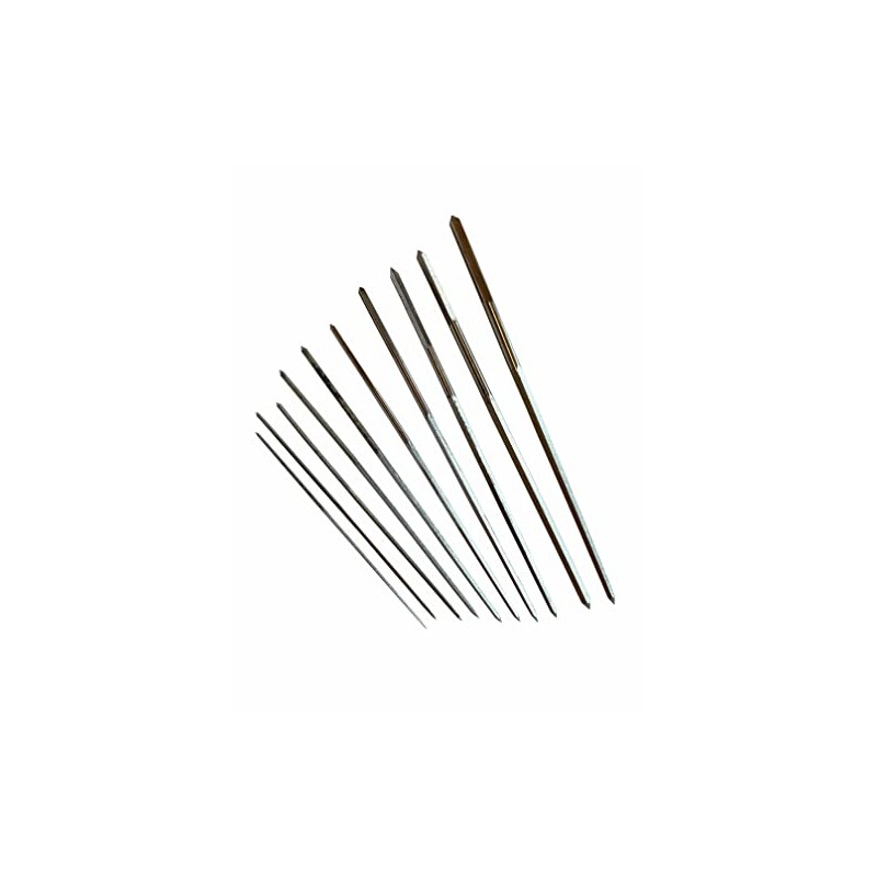 Proops Set of 10 Clock Clockmakers Cutting Broaches 0.8mm -