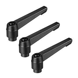 sourcing map M10 Adjustable Clamping Lever Threaded Jack Socket Pin Screw Pack of 3